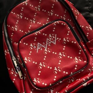 Red Designer Backpack